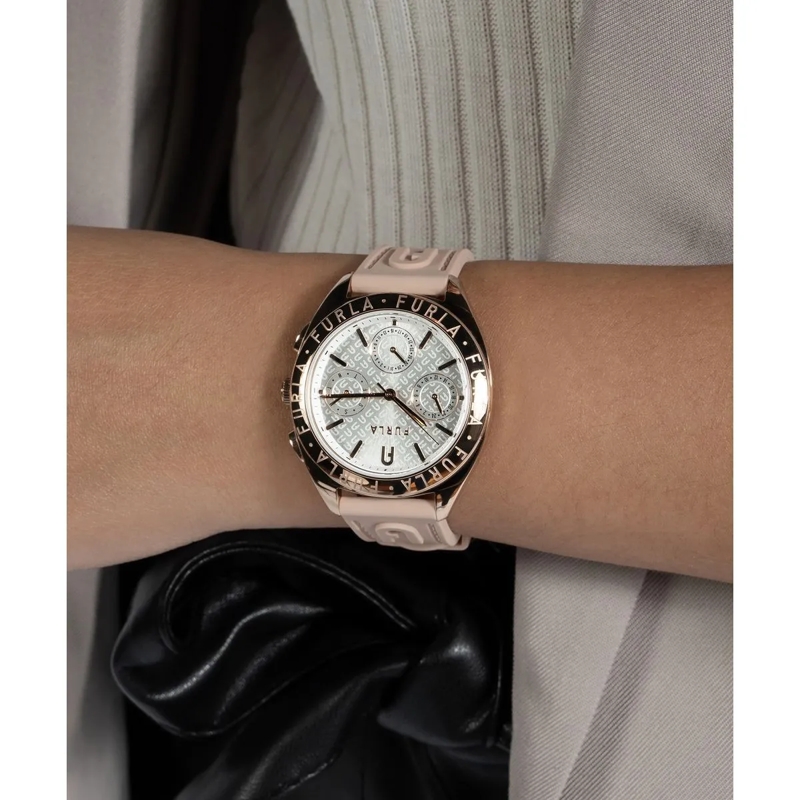 Furla Quarzuhr Analoge Quarzuhr Furla Logos rosa(Image 5)