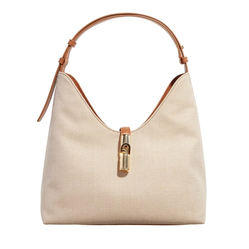 Furla Hobo Bag Furla Goccia M Hobo Naturale+Brandy