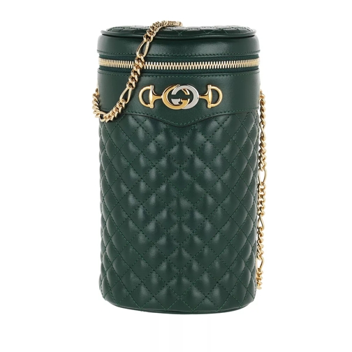 Gucci Belt Bag Quilted Leather Green Crossbodytas