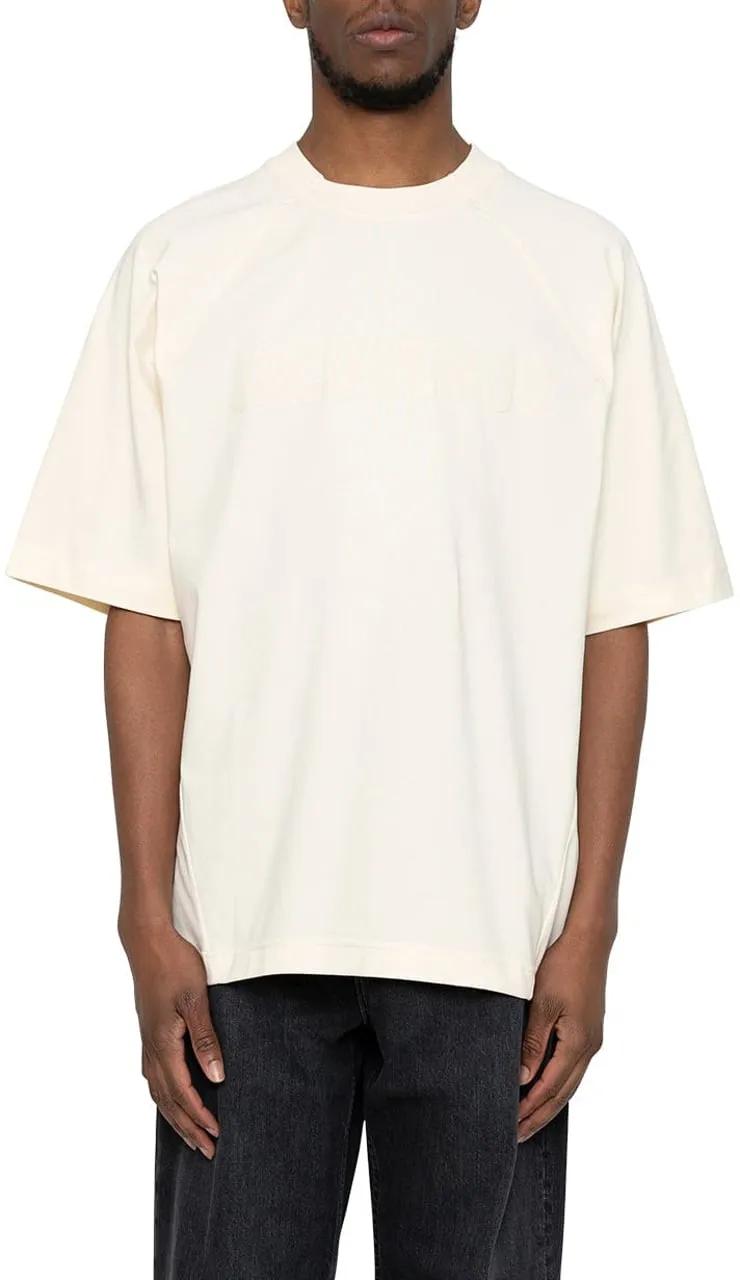 Thumbnail - Jacquemus - LE TSHIRT TYPO LIGHT BEIGE - Größe S - bunt
