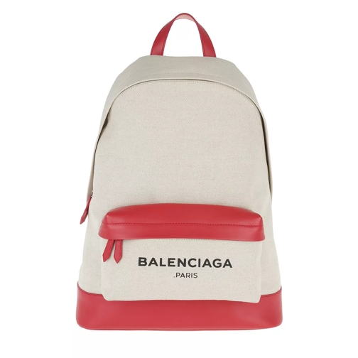 Balenciaga Navy Backpack Bianco/Rosso Backpack