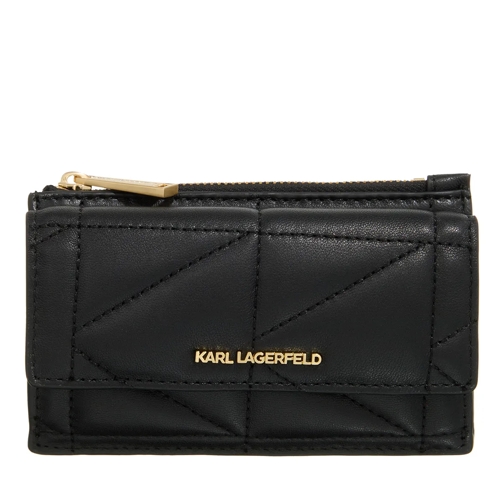 Karl Lagerfeld Kartenhalter K/Kuilt Zip Cardholder W/Flap Black