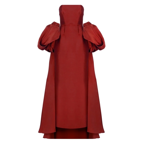 Solace London  Long Bordeaux Dress Burgundy