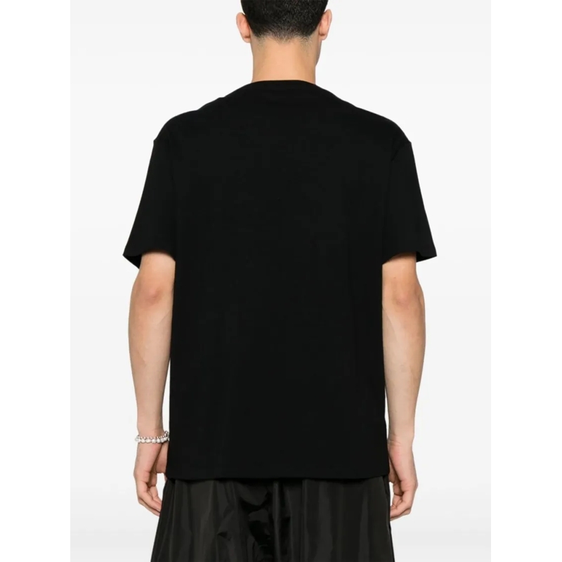 Alexander McQueen T-shirt Crew Neck Logo T-Shirt In Soft Cotton Jersey Black