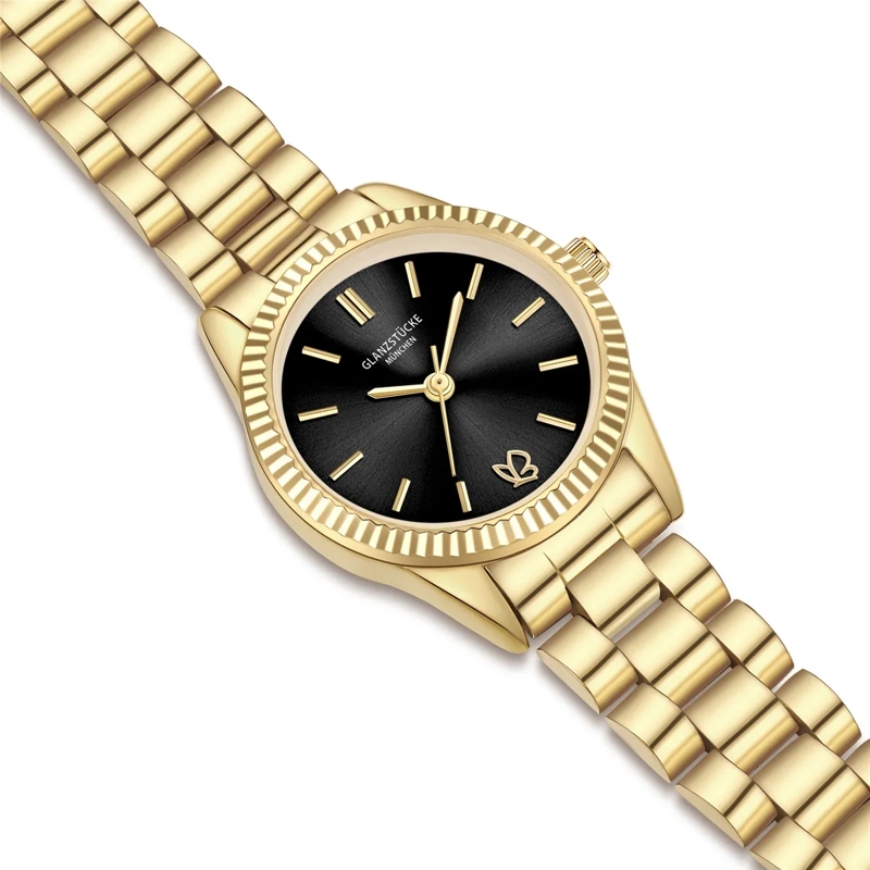 Glanzstücke München Automatikuhr Damen Armbanduhr Edelstahl gold(Image 6)