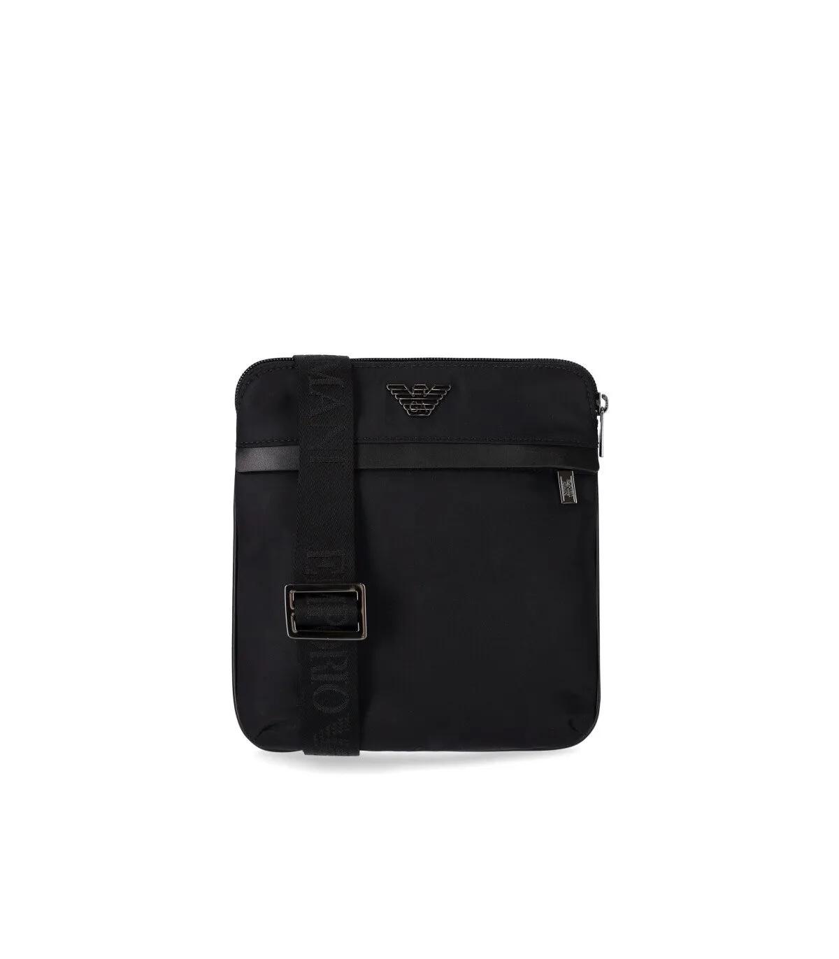 Emporio Armani Crossbody Bags - EMPORIO ARMANI SCHWARZE NYLON UMHÄNGETASCHE - Gr. unisize - in Schwarz - für Damen