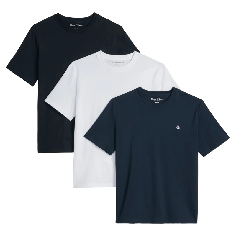 Marc O´Polo Hemd T-Shirts Shortsleeve Tripplepack 3er Pack bunt