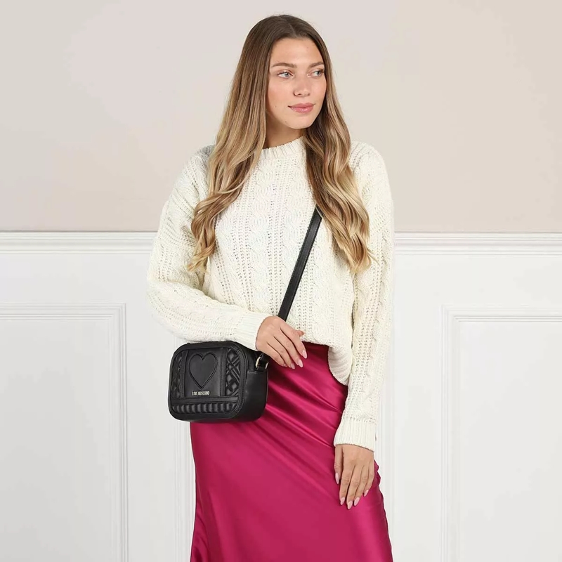 Love Moschino Crossbody Bag Borsa Soul Vit. Nero(Image 2)