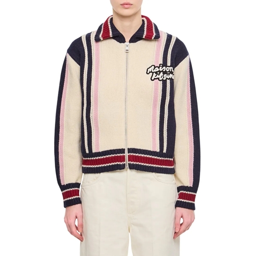 Maison Kitsune Overgangsjas Knitted College Blouson Neutrals