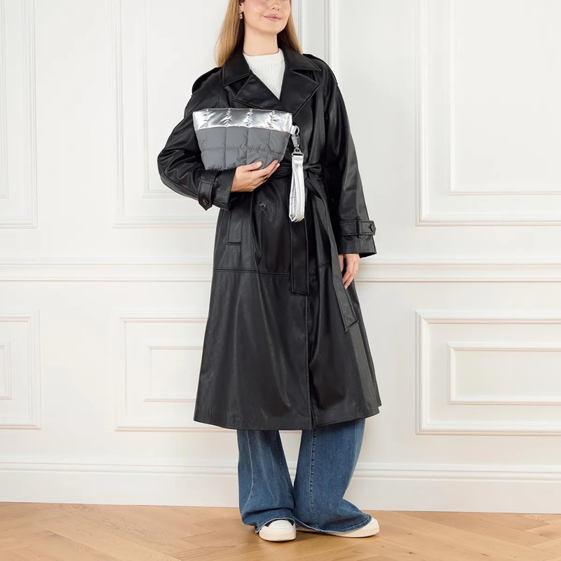 Vee Collective Minitasche Porter Clutch Silver Grey(Image 2)