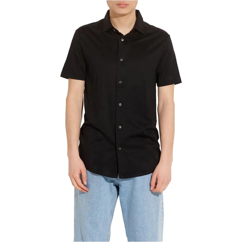 Emporio Armani Polo Doorknoop Polo Zwart schwarz