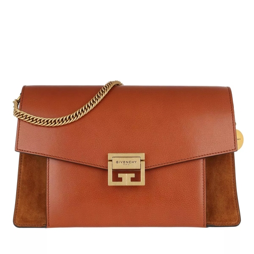 Givenchy Medium GV3 Bag Leather Chestnut Satchel
