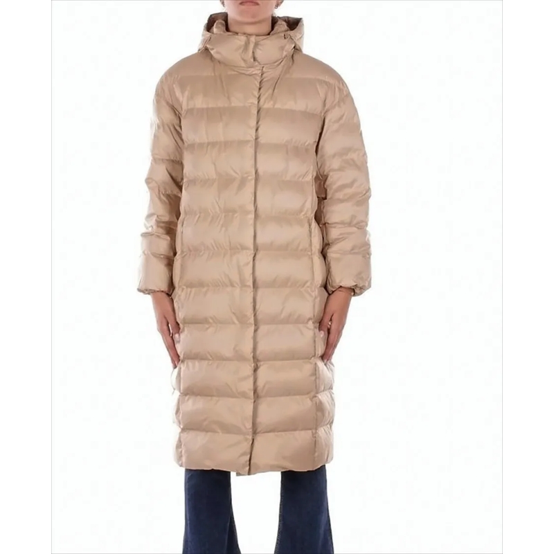 Max Mara  Quilted Below-The-Knee Jacket With Hood White