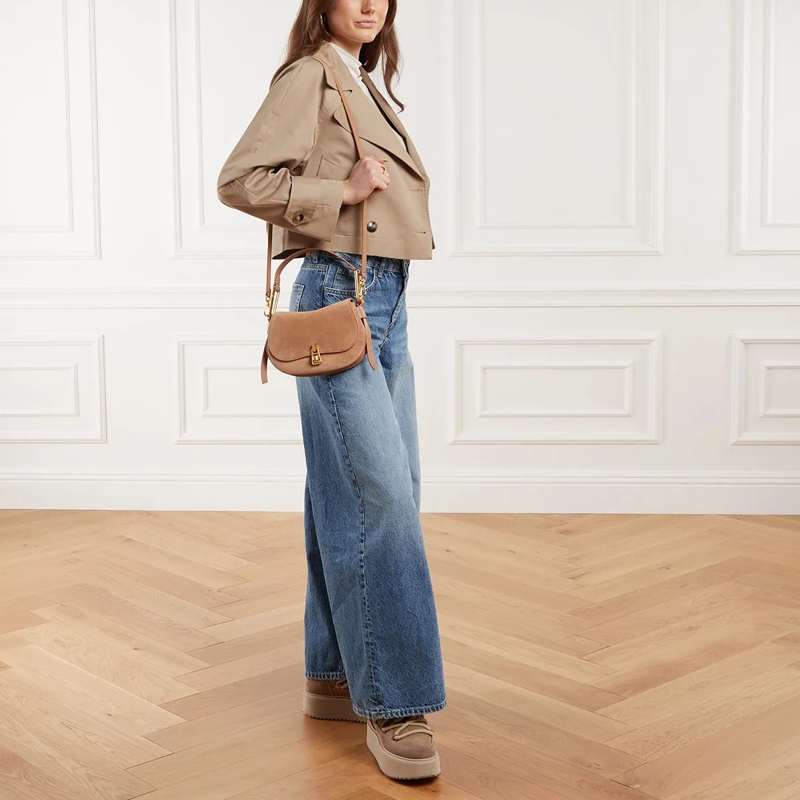 Coccinelle Satchel Coccinelle Magie Suede Bim Skin/Skin(Image 2)