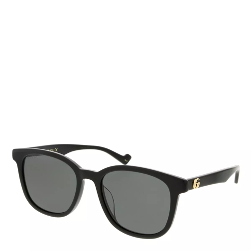 Gucci GG1001SK-001 55 Sunglass Woman Acetate Black-Black-Grey Sonnenbrille