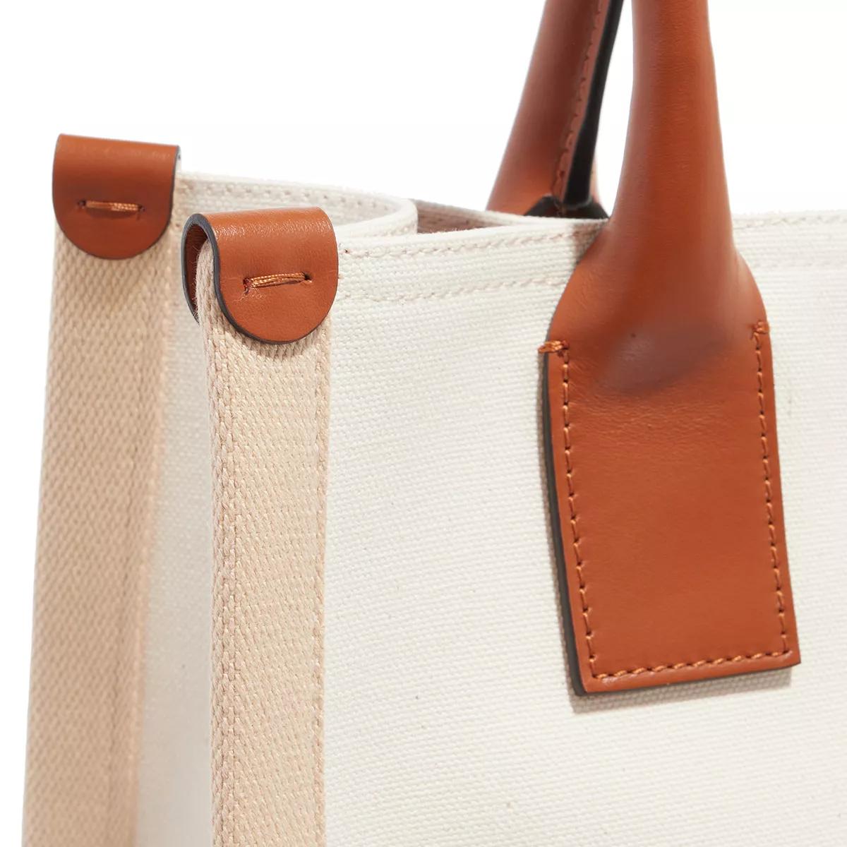 Neutral Nastroloubi small leather-trim canvas tote bag, Christian Louboutin