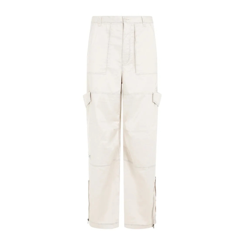 Acne Studios Pantalon de costume Beige Polyester Pants Neutrals