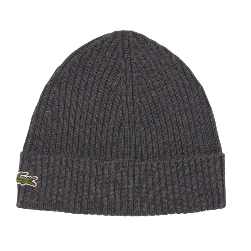 Lacoste Hut Lacoste LACOSTE Unisex Mütze - Strickmütze, Beanie grau