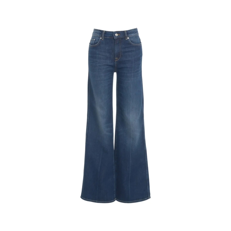 Department Five Jeans Wide-Leg Jeans With Classic Five-Pocket Design Green