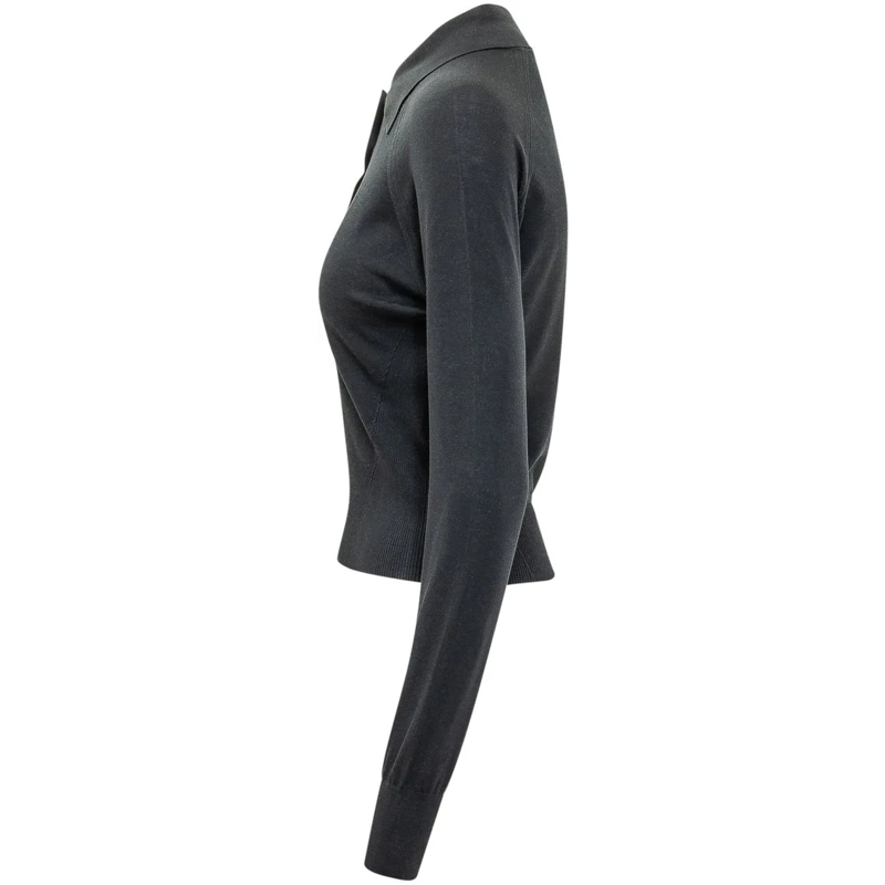 Givenchy Polo Polo a Maniche Lunghe dunkelgrau(Image 3)