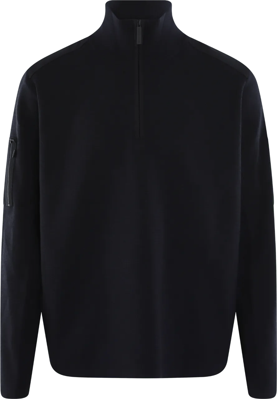 Thumbnail - Canada Goose - Heren Stormont HalfZip Sweater Blauw - Größe S - blau