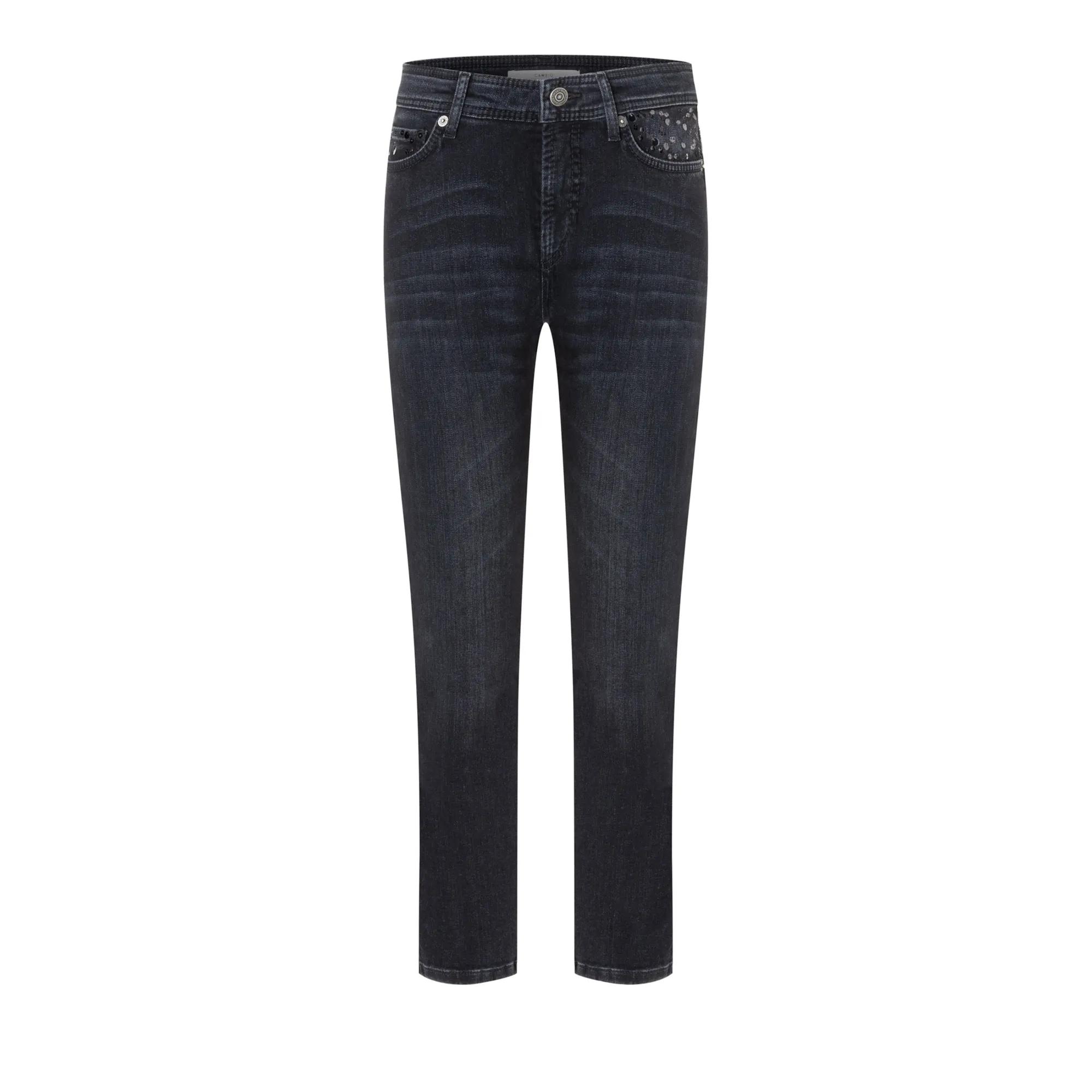 Thumbnail - Cambio - Cropped Straight Legs Jeans Piper - Größe 34/29 - schwarz