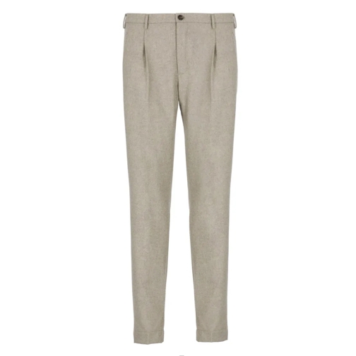 Incotex  Grey Virgin Wool Pants Grey