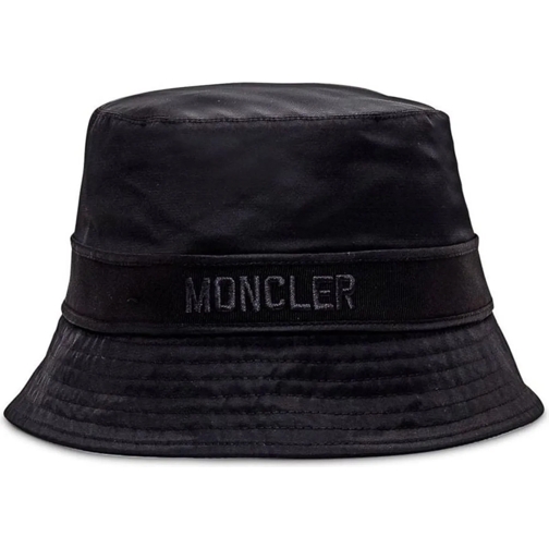 Moncler  Moncler Logo Bucket Cap schwarz