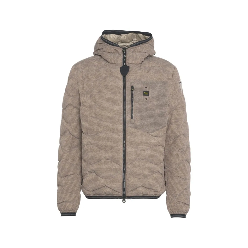 Blauer Daunenjacke Wax Quilted Jacket Neutrals