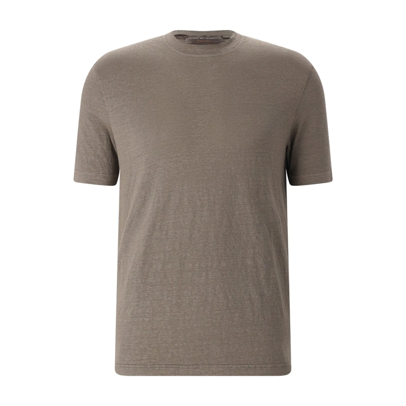 FILIPPO DE LAURENTIIS T-shirt T-Shirt aus Leinenmix rot(Image 13)