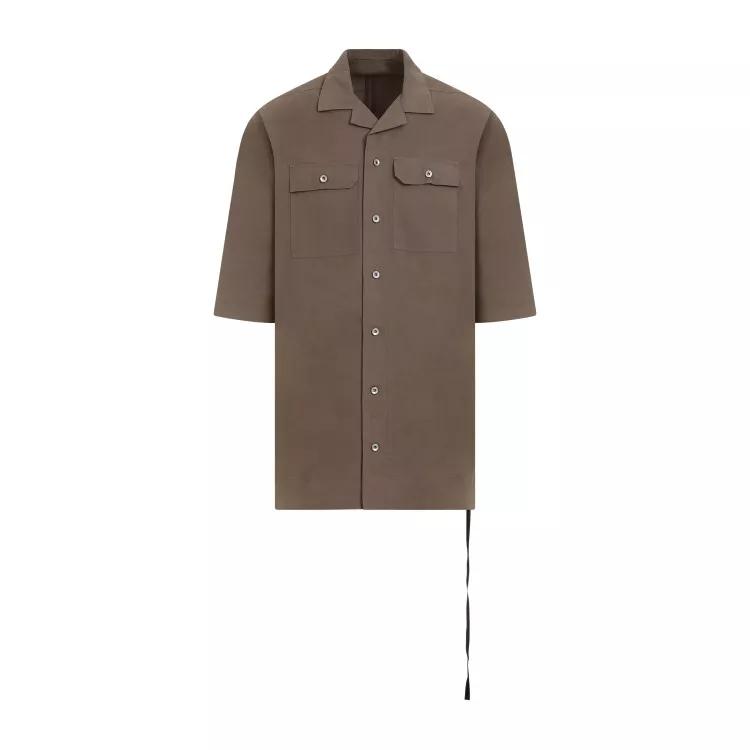 Rick Owens - Magnum Tommy Brown Cotton Shirt - Größe L - brown