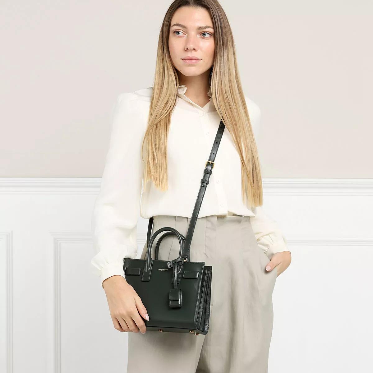 Saint Laurent Crossbody bags Shoulder Bag Leather in groen
