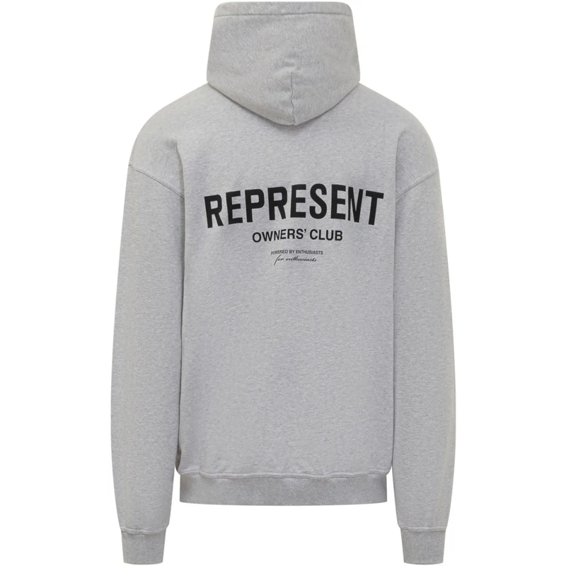 Represent  Felpa Con Cappuccio E Logo Ricamato grau(Image 2)