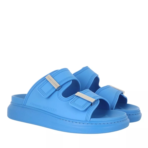 Alexander McQueen Hybrid Slides Blue Sandalo