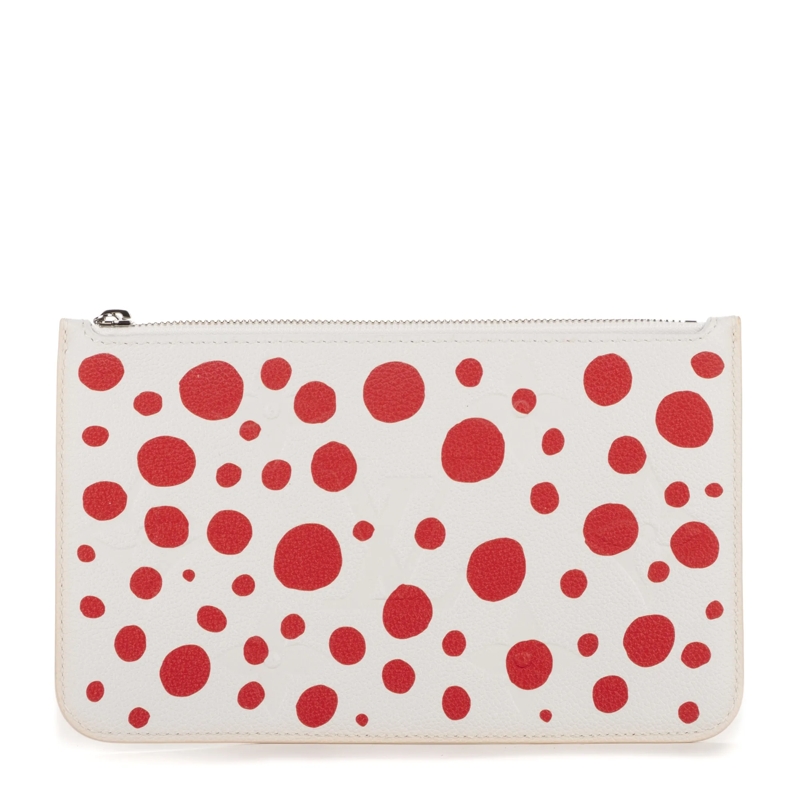 Louis Vuitton Crossbody Bag Ltd. Ed. Yayoi Kusama Infinity Dots Neverfull Pouc offwhite