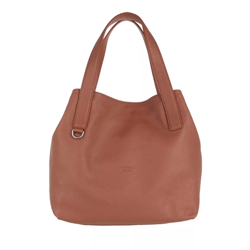 Coccinelle Mila Handbag Grainy Leather Cinnamon Tote