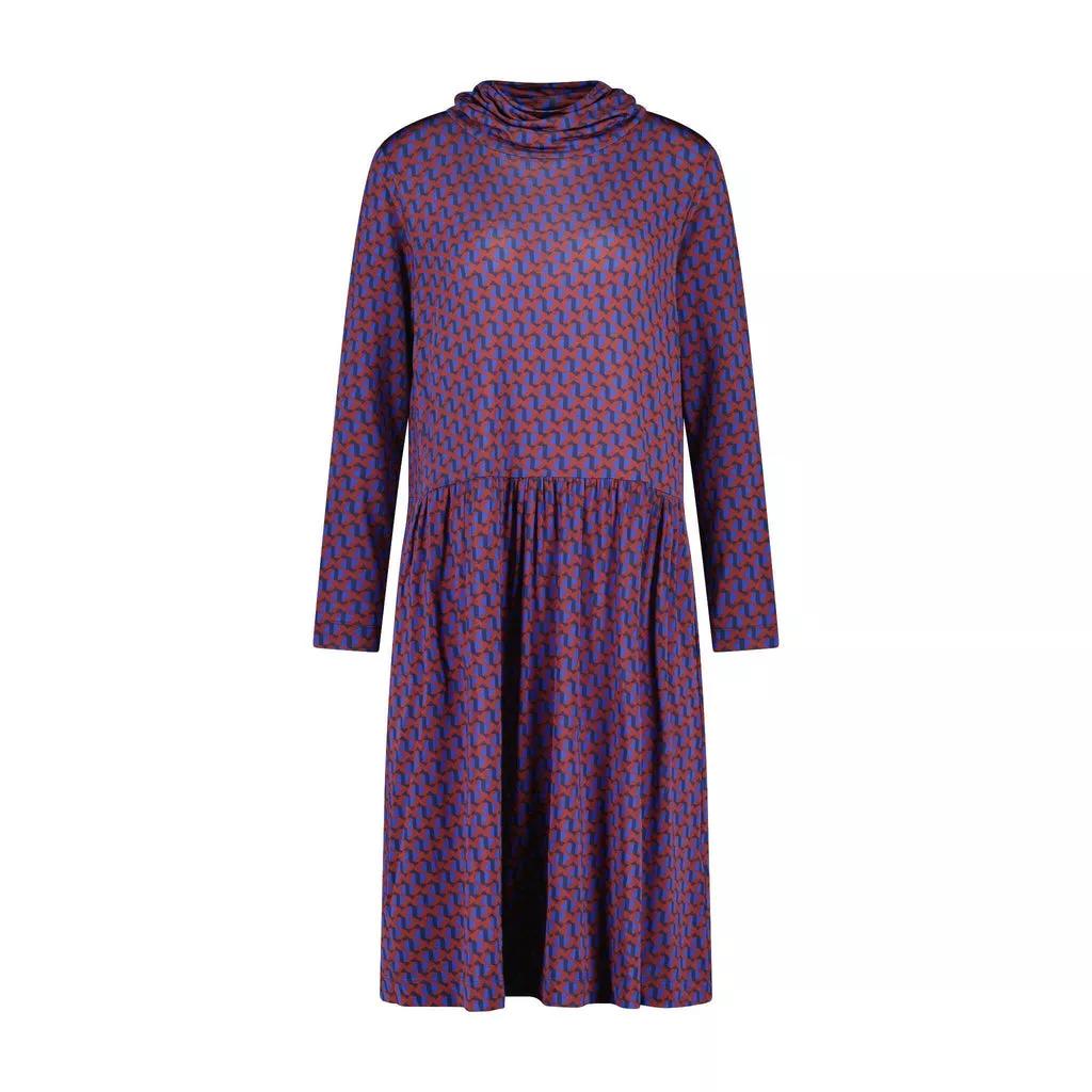 Thumbnail - Rosso35 - Midikleid mit geometrischem Muster - Größe 34 - multi