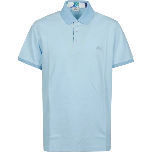 Etro Polohemd Roma Short Sleeve Polo Shirt Blue blau