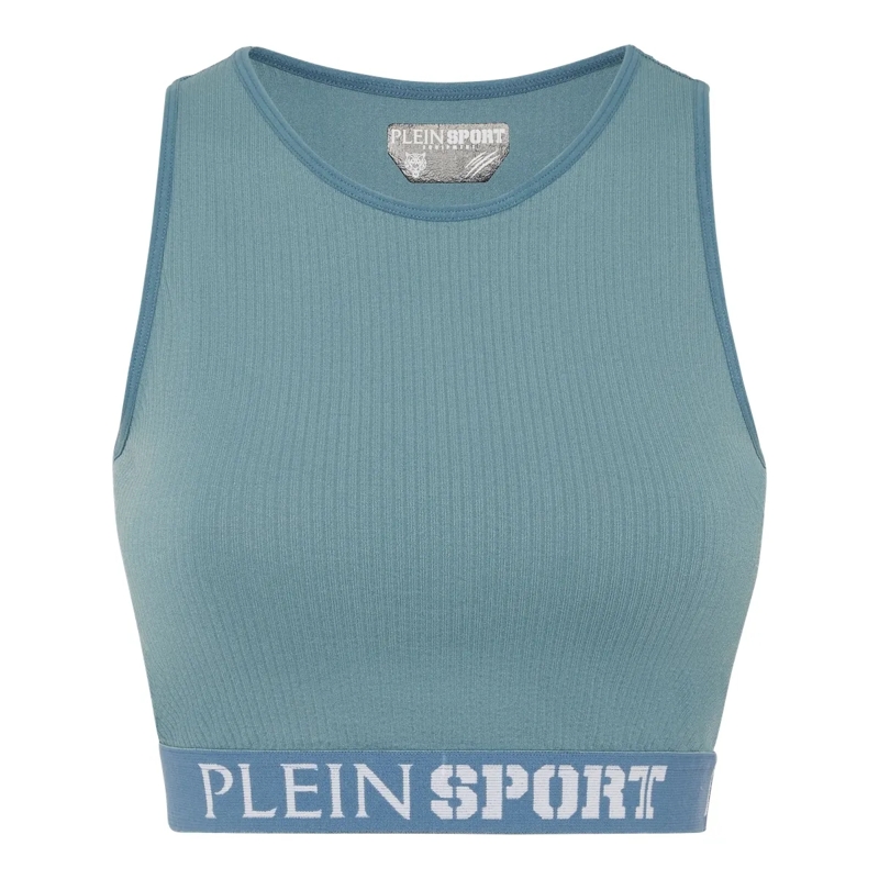 Plein Sport Top Sport Bh Logo petrol