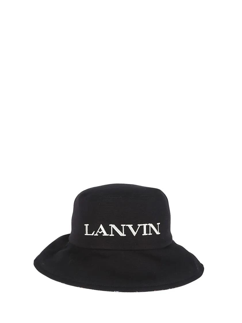 Lanvin Mützen - Reversible Logo Hat - Gr. 58 - in Schwarz - für Damen