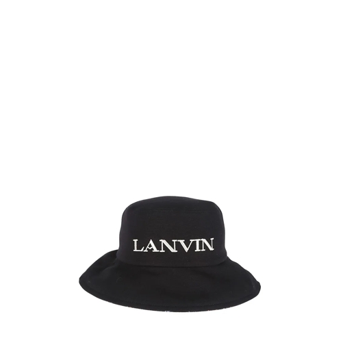 Lanvin Hut Reversible Logo Hat Black