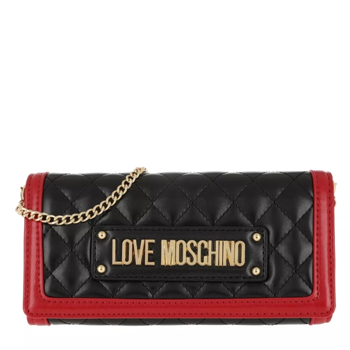 Love Moschino Quilted Wallet Mix Nero Multi Portefeuille sur chaîne