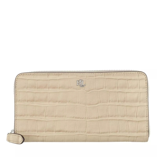 Lauren Ralph Lauren Zip Cont Wlt Wallet Large Dune Tan Portemonnaie mit Zip-Around-Reißverschluss