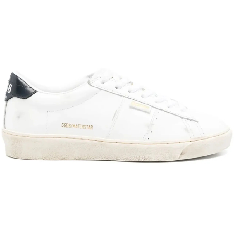 Golden Goose Low-Top-Sneaker Low-Top Sneakers With Contrasting Heel Tab White