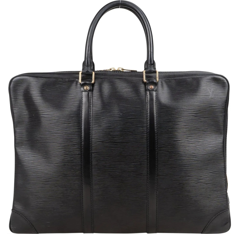 Louis Vuitton Tote Louis Vuitton Noir Epi Leather Porte Documents Bus schwarz