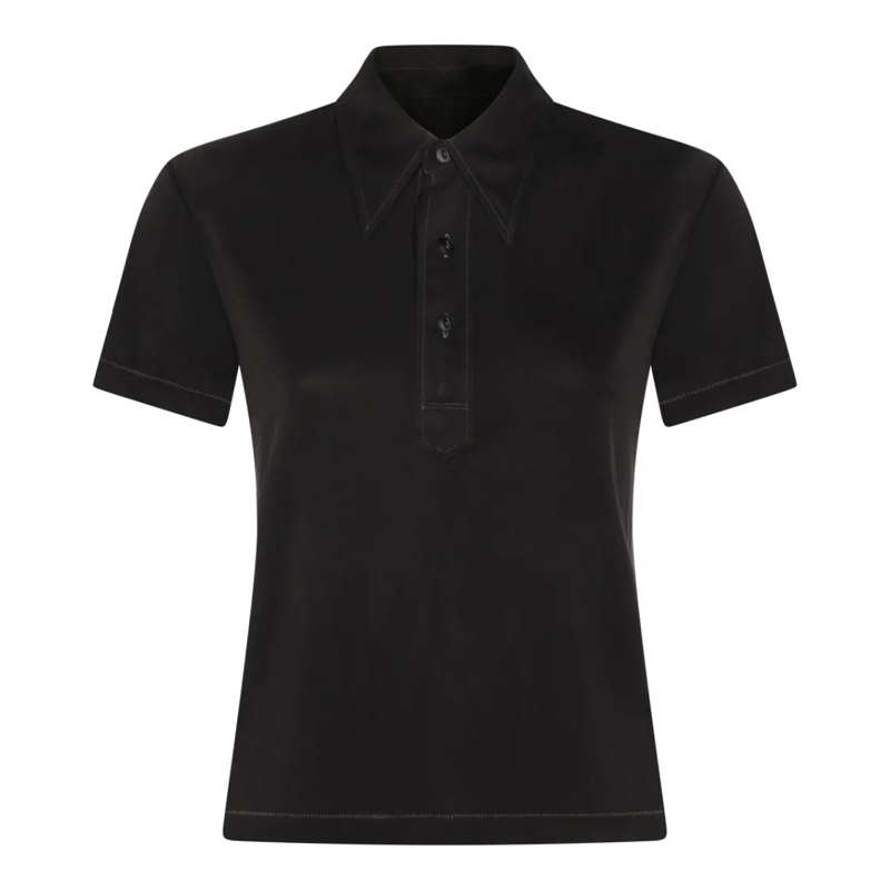 Maison Margiela T-shirt Classic Black Polo Shirt Black