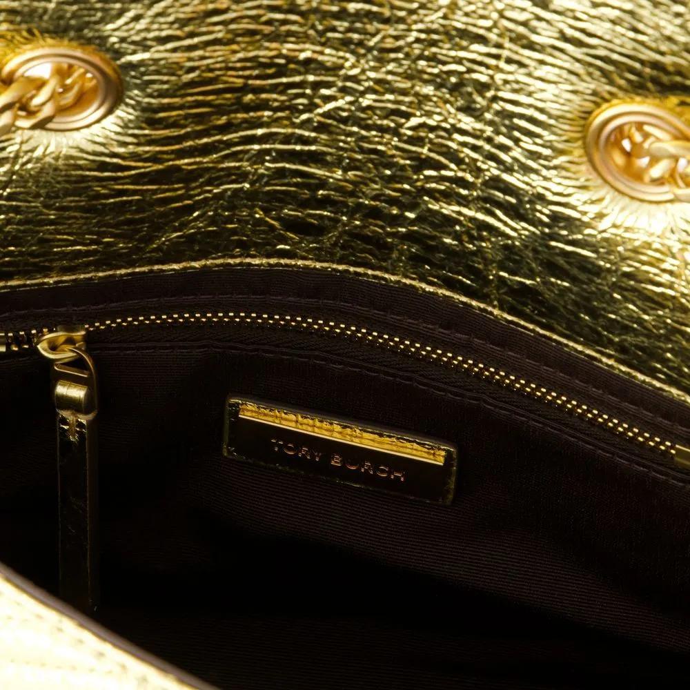 TORY BURCH Hobo bags Kira Moto Small Shoulder Bag Leather Gold in goud