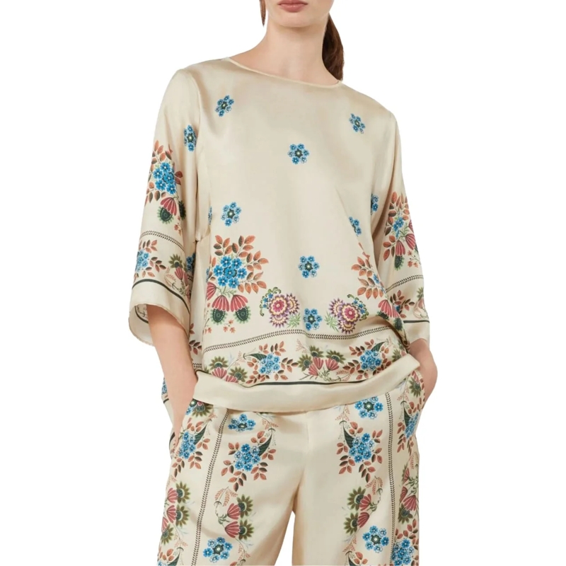 Max Mara T-Shirt Max Mara Weekend Wkdsamba Tops Beige 2615111062600 beige(Image 3)
