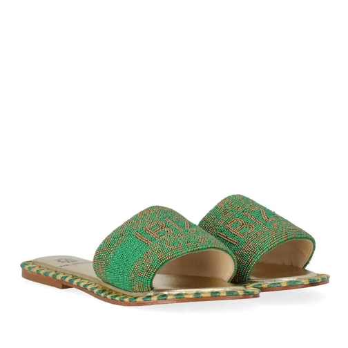 De Siena DE SIENA IBIZA GRÜN GOLD SLIDE gold Slipper