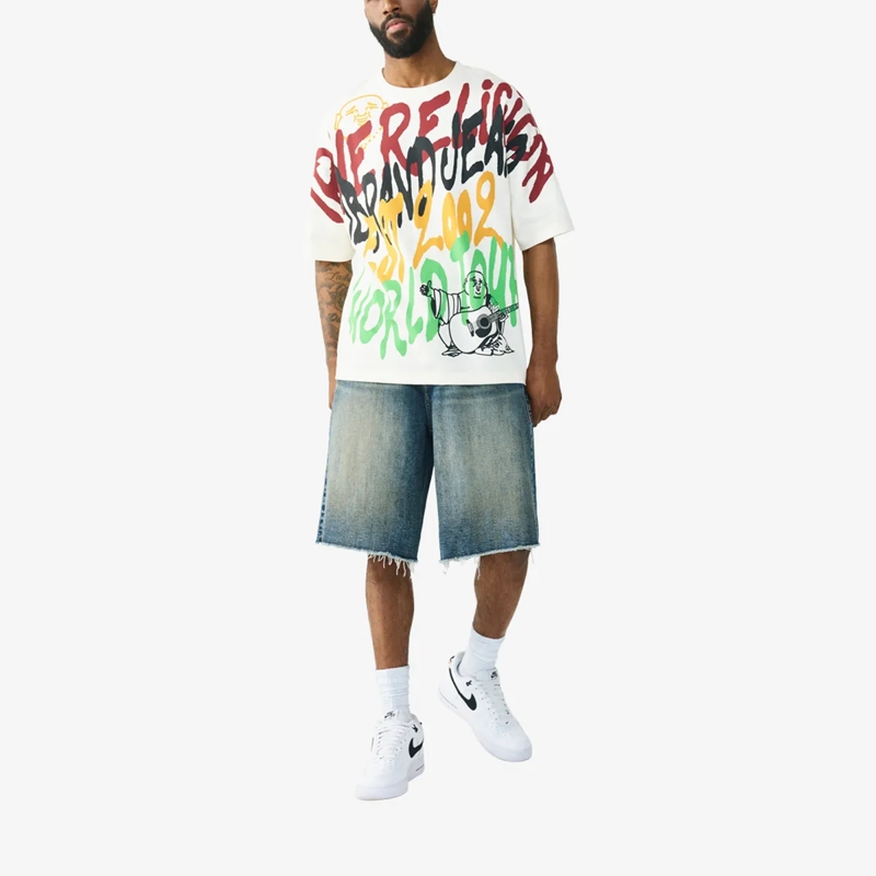 True Religion T-Shirt T-Shirt GRAFFITTI winterweiß(Image 2)